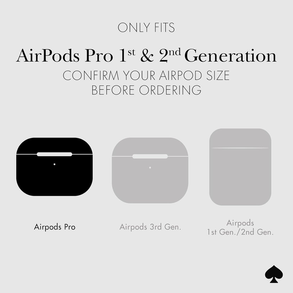 Kate Spade New York AirPods Pro Protective Case with Keychain Ring - Cherry Dot