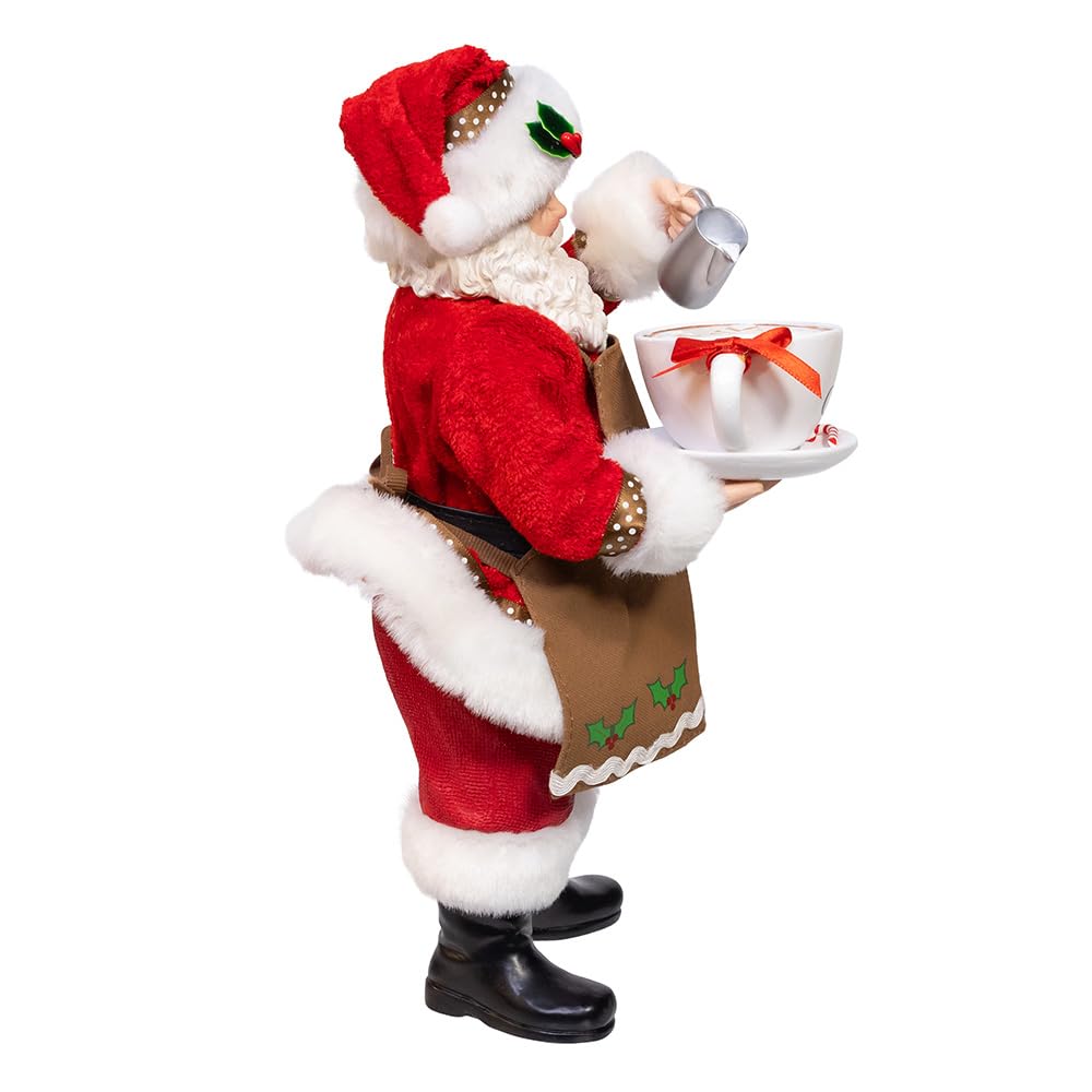 Fabriché™ Santa with Oversized I Love Coffee Cup & Creamer