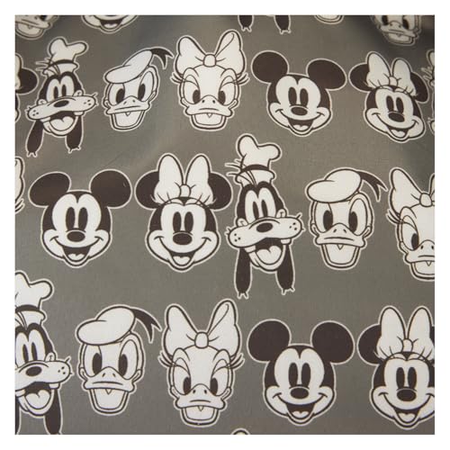 Loungefly Disney Mickey and Friends Faux Leather and Canvas Mini Tote Bag