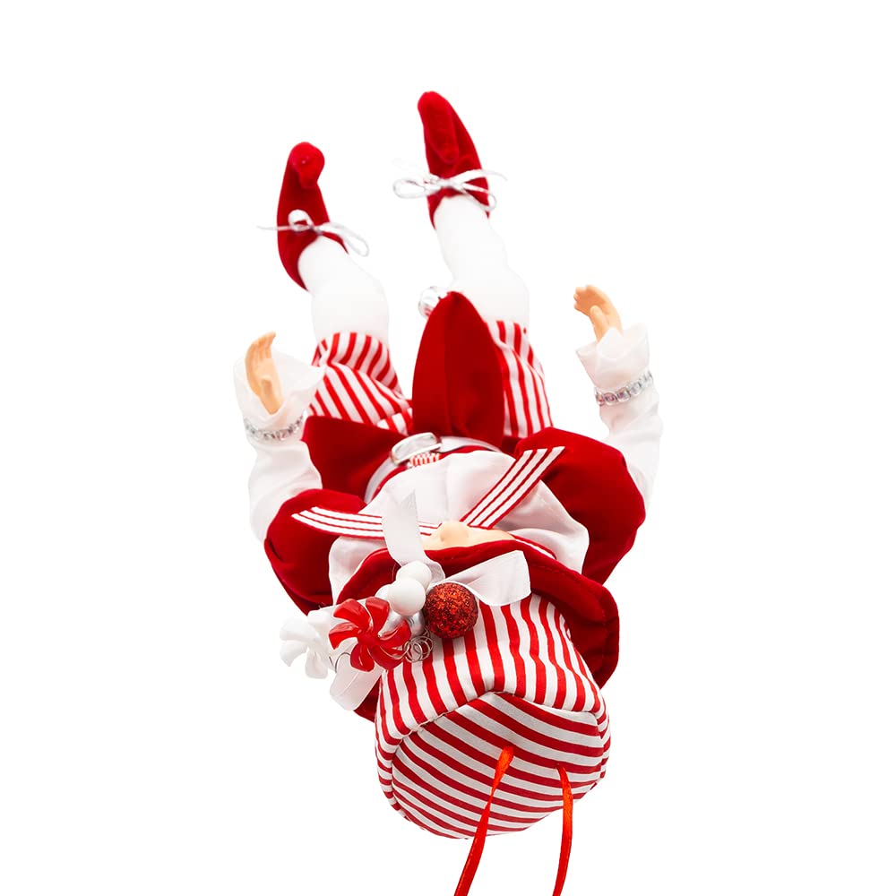 15-Inch Kringle Klaus Pepprmint Elf Ornament