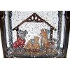 Roman Dog Lighted Nativity Lantern