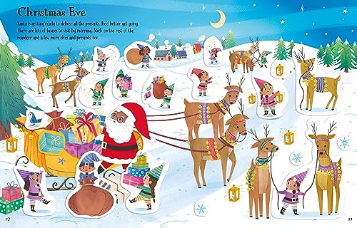 First Sticker Book Christmas: A Christmas Holiday Book for Kids