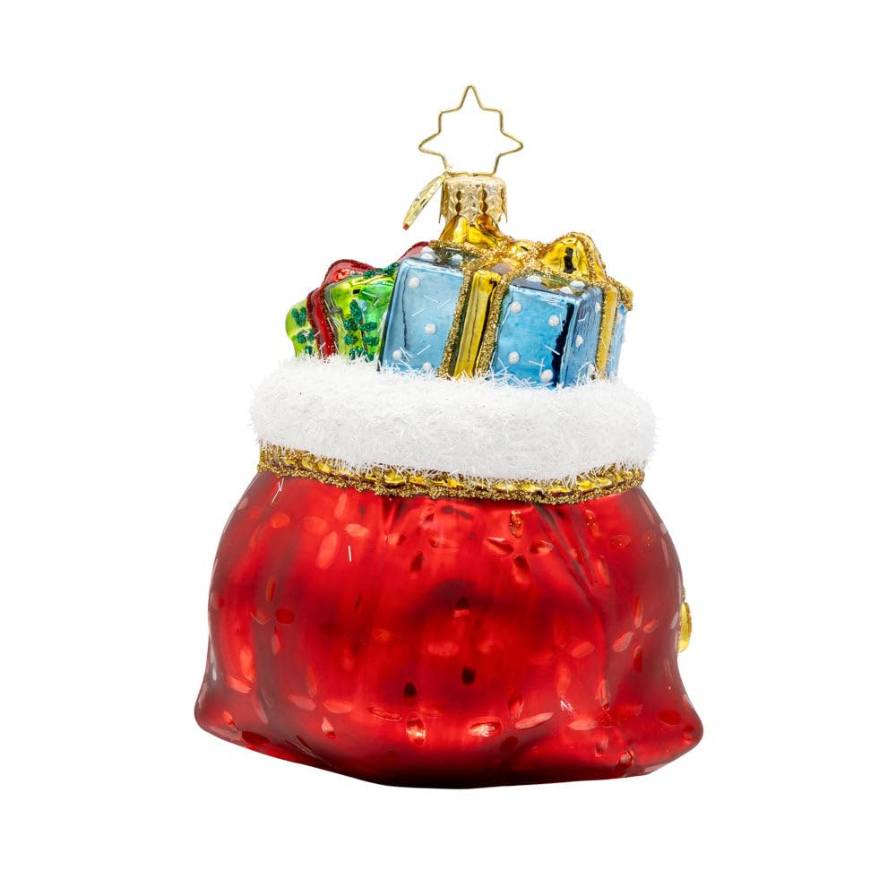 Christopher Radko Hand-Crafted European Glass Christmas Tree Decorative Ornament, 2025 Yearly Yuletide Tote