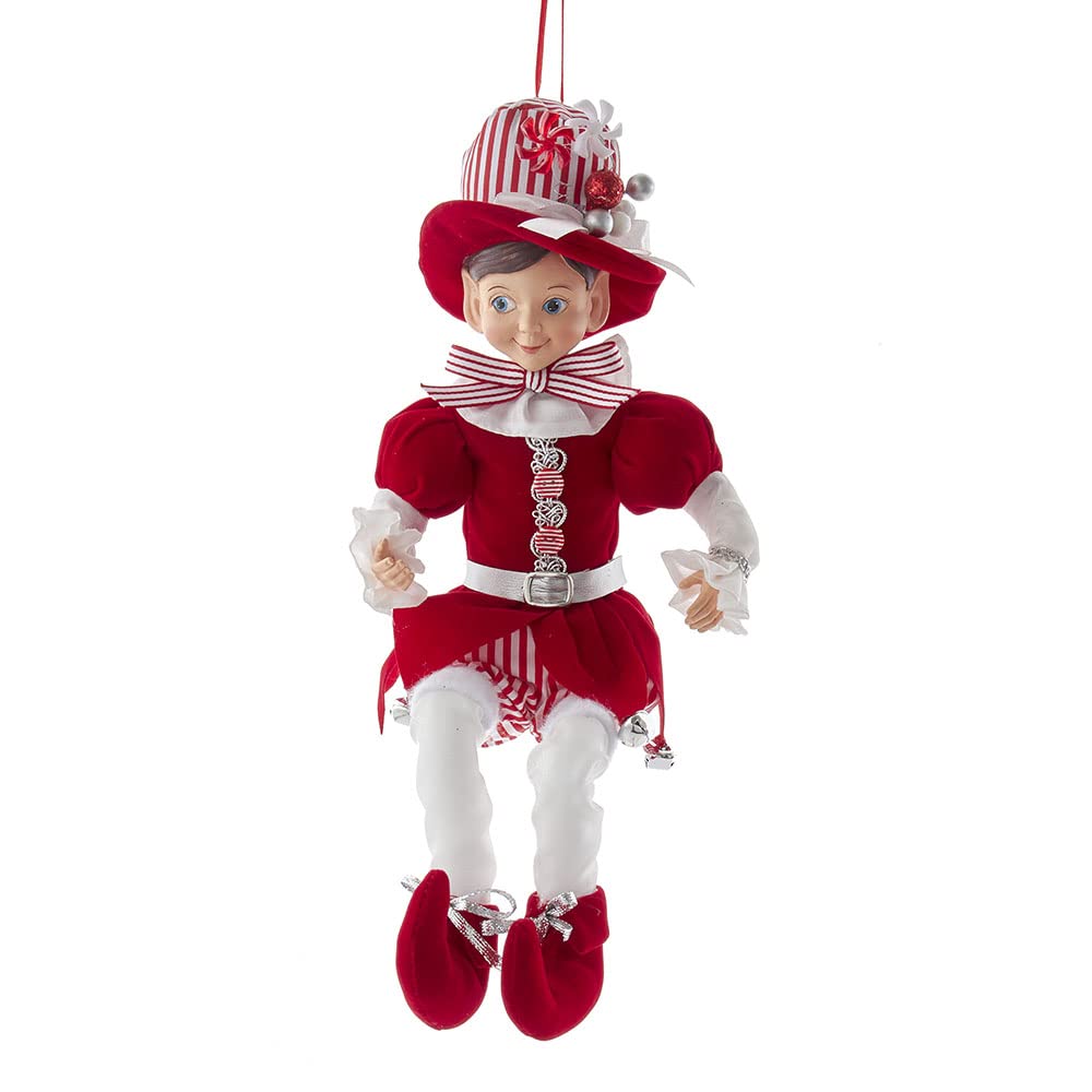 15-Inch Kringle Klaus Pepprmint Elf Ornament