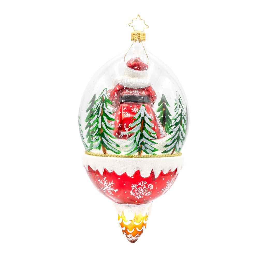 Christopher Radko Hand-Crafted European Glass Christmas Tree Decorative Ornament, Winter Wanderlust