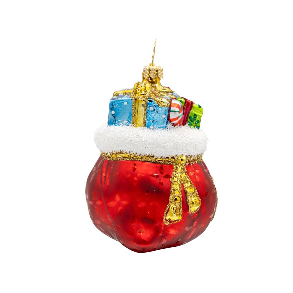 Christopher Radko Hand-Crafted European Glass Christmas Tree Decorative Ornament, 2025 Yearly Yuletide Tote