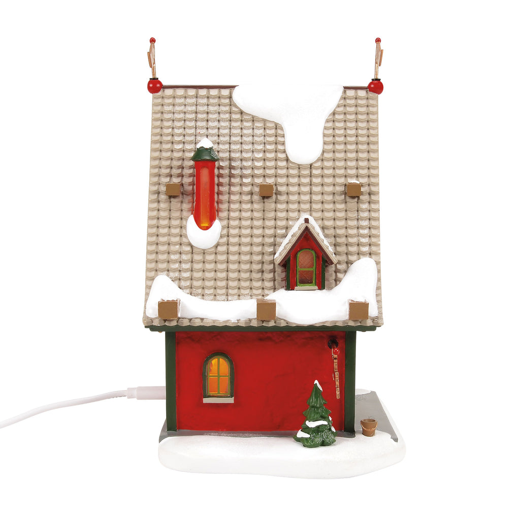 North Pole Village 50th Reindeer Acres Stable - PREORDER