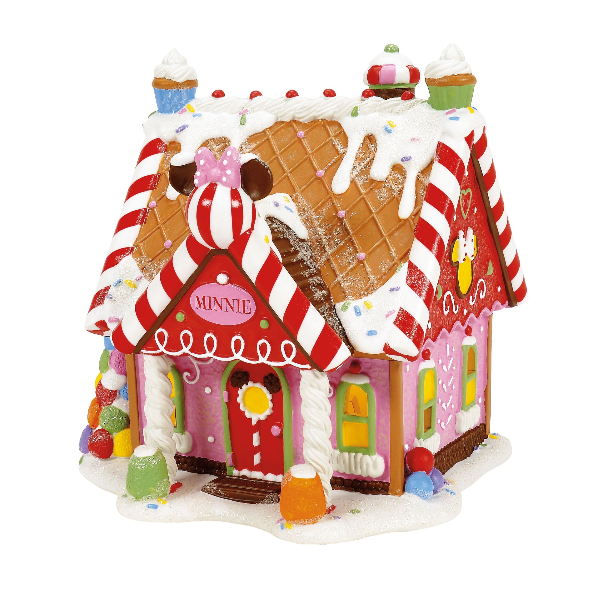 Disney Village Minnie Peppermint Gingerbread Building