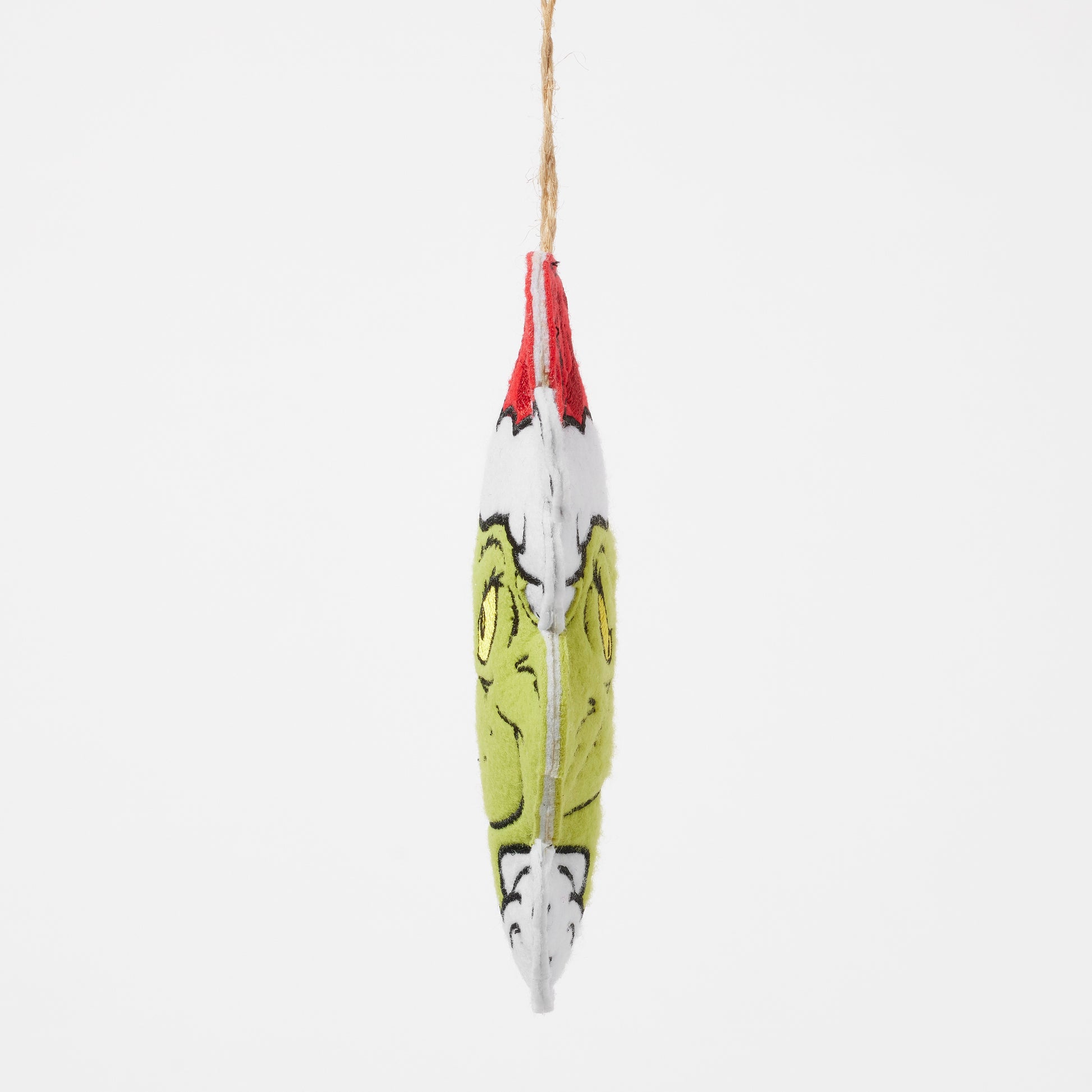 Jim Shore Grinch Felt Two-Sided Ornament
