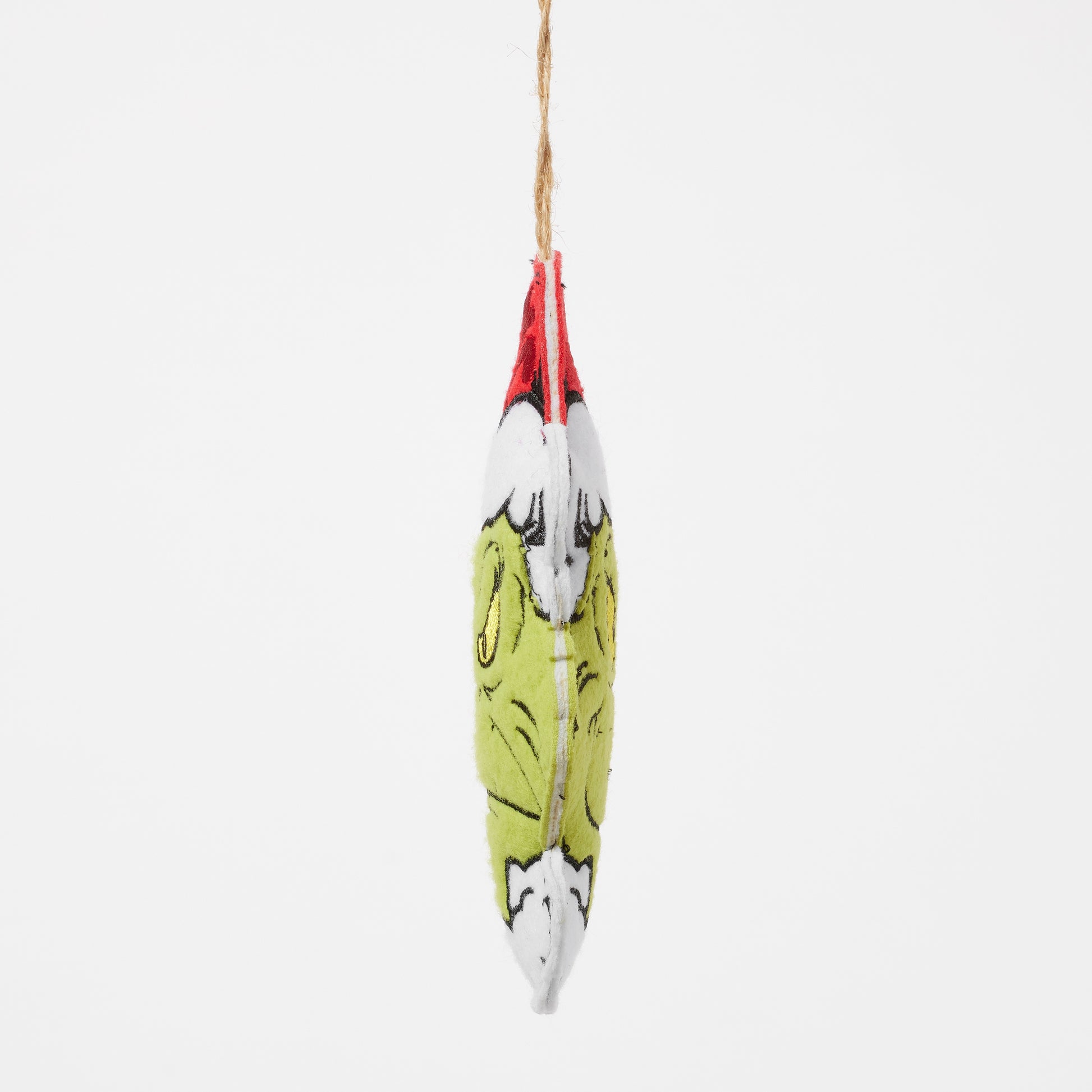 Jim Shore Grinch Felt Two-Sided Ornament