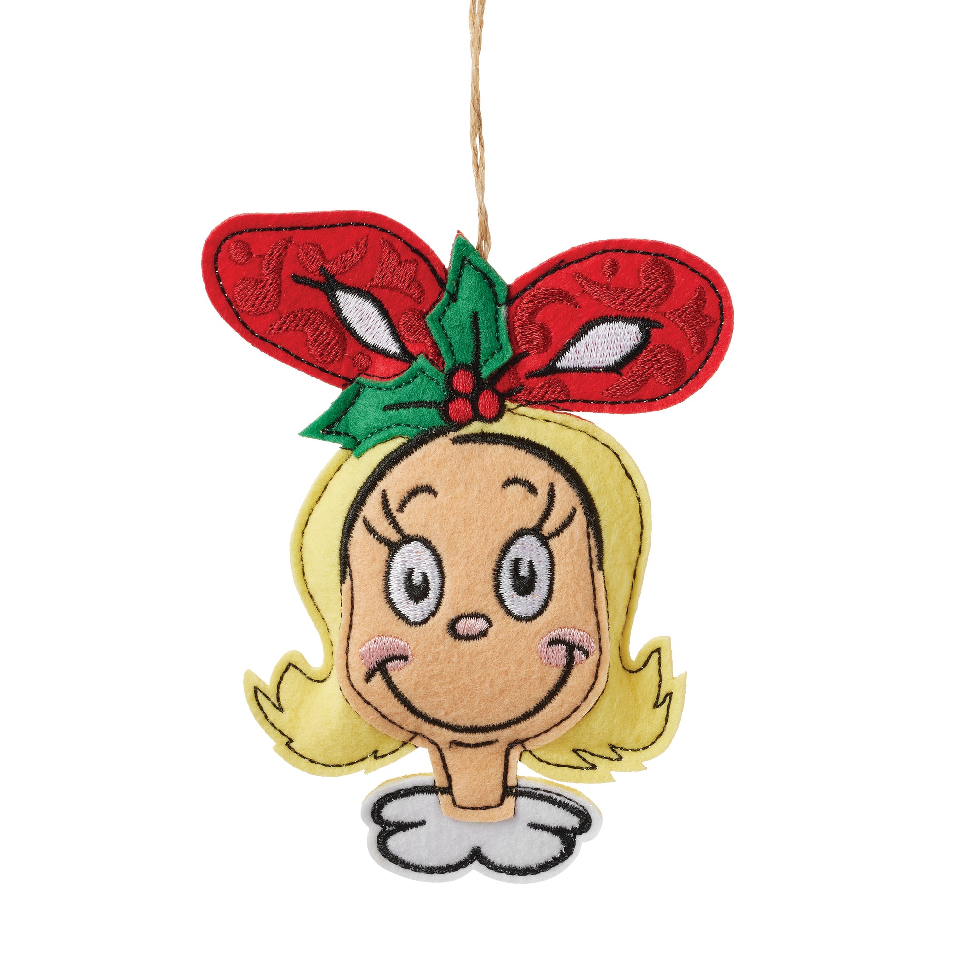 Jim Shore Grinch Felt Cindy Lou Ornament