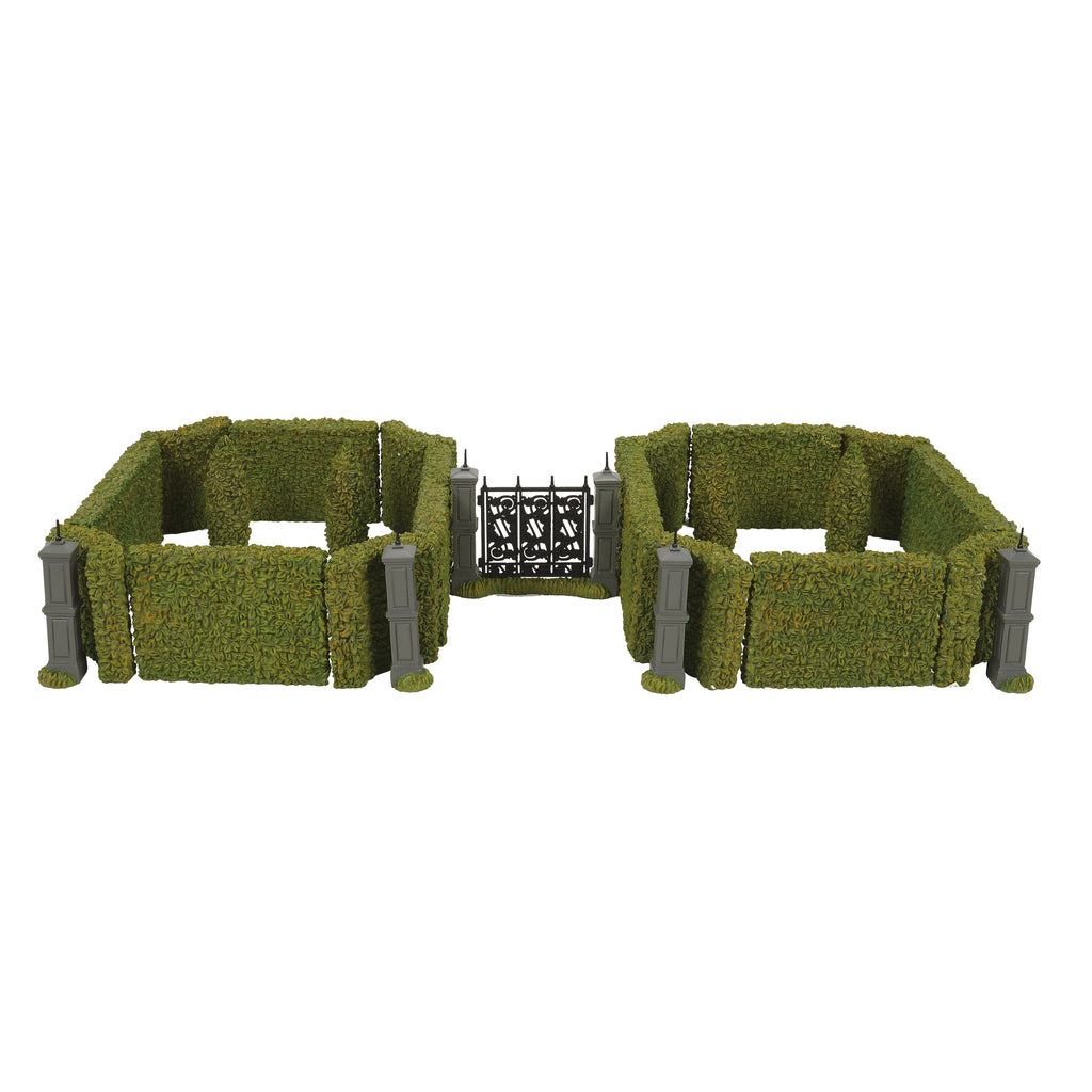 Harry Potter Village Malfoy Manor Hedge & Gate Set