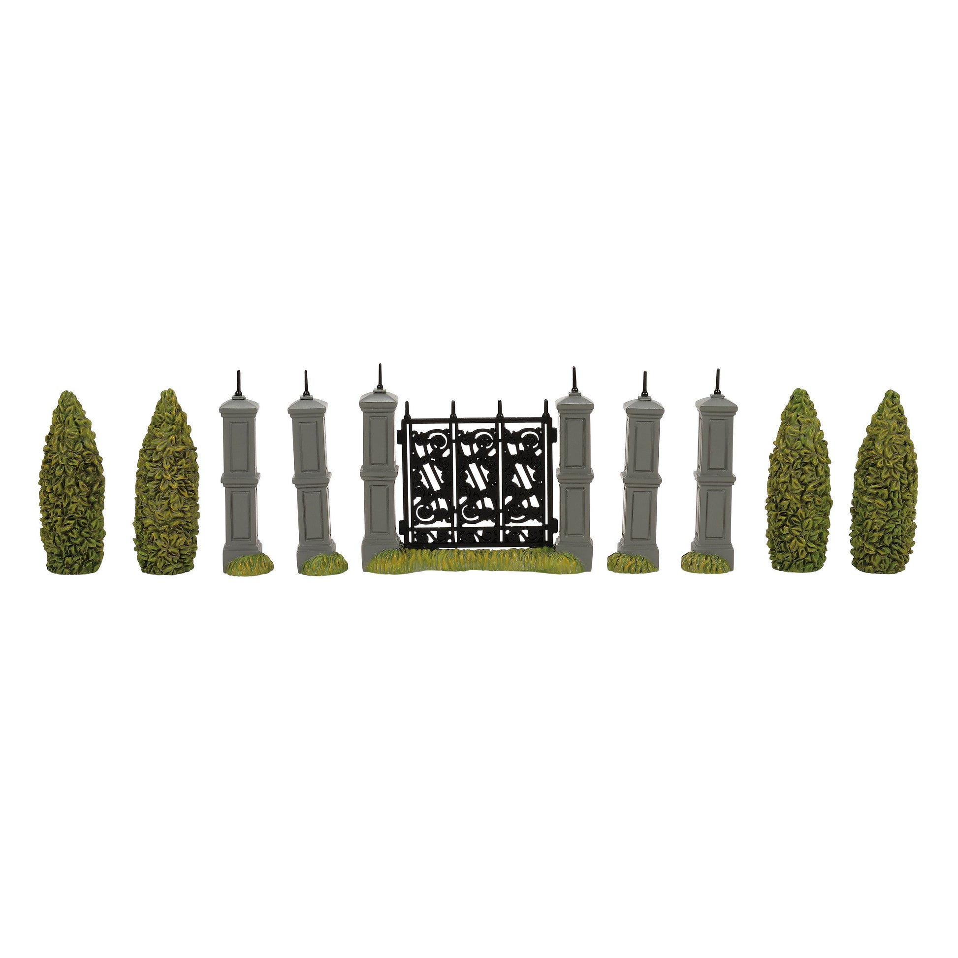 Harry Potter Village Malfoy Manor Hedge & Gate Set