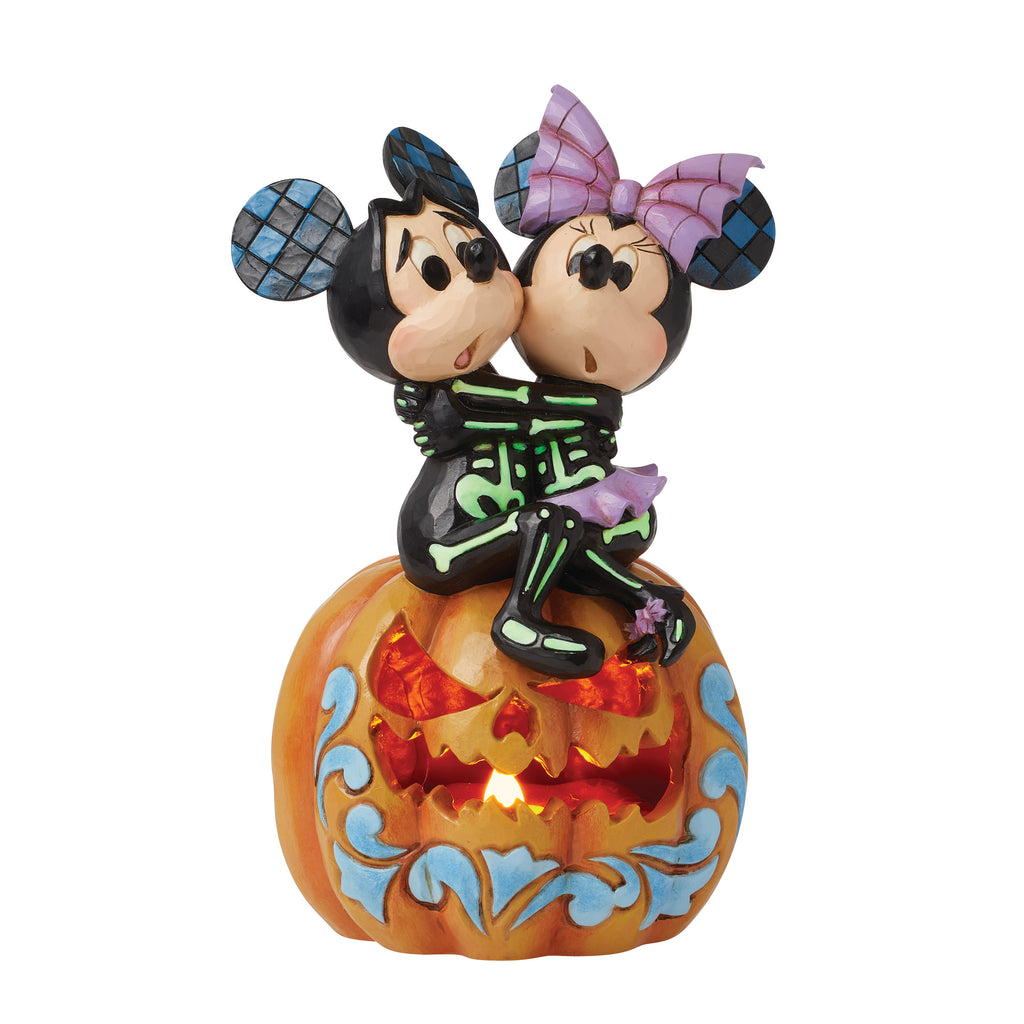 Disney Traditons Mickey & Minnie Scared Figurine