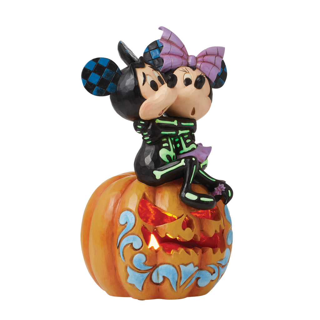 Disney Traditons Mickey & Minnie Scared Figurine