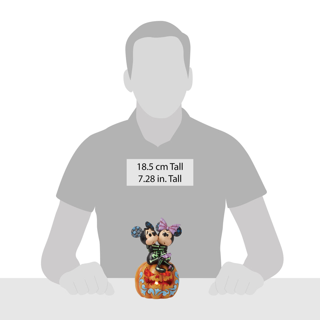 Disney Traditons Mickey & Minnie Scared Figurine