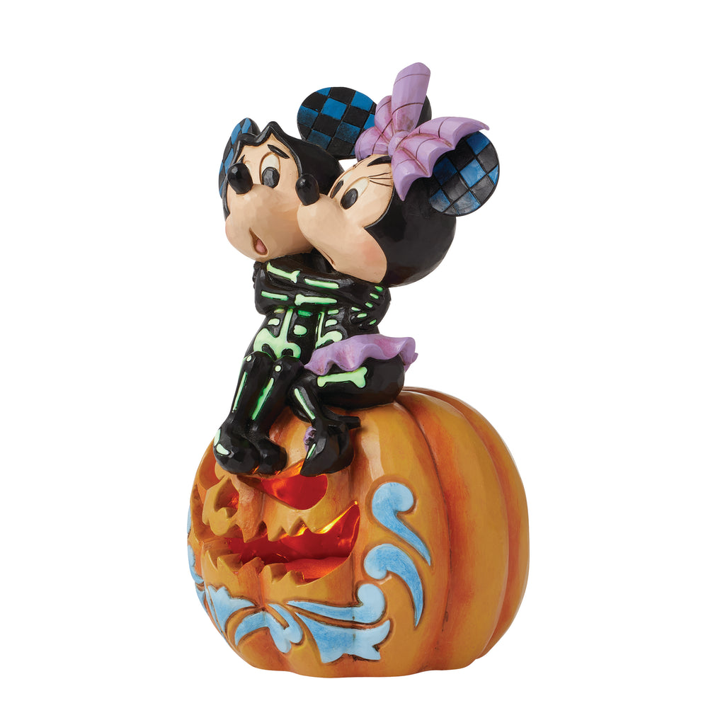 Disney Traditons Mickey & Minnie Scared Figurine