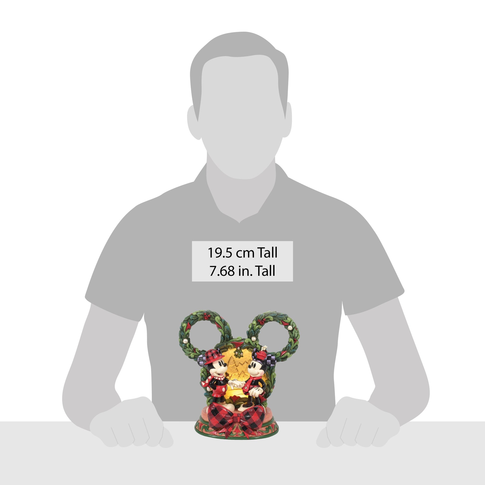 Disney Traditions Mickey & Minnie Holiday Wreath LED