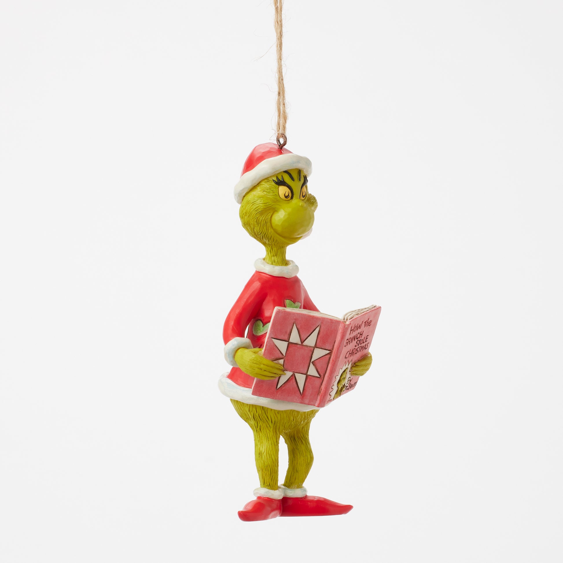 Jim Shore Grinch with Storybook Ornament