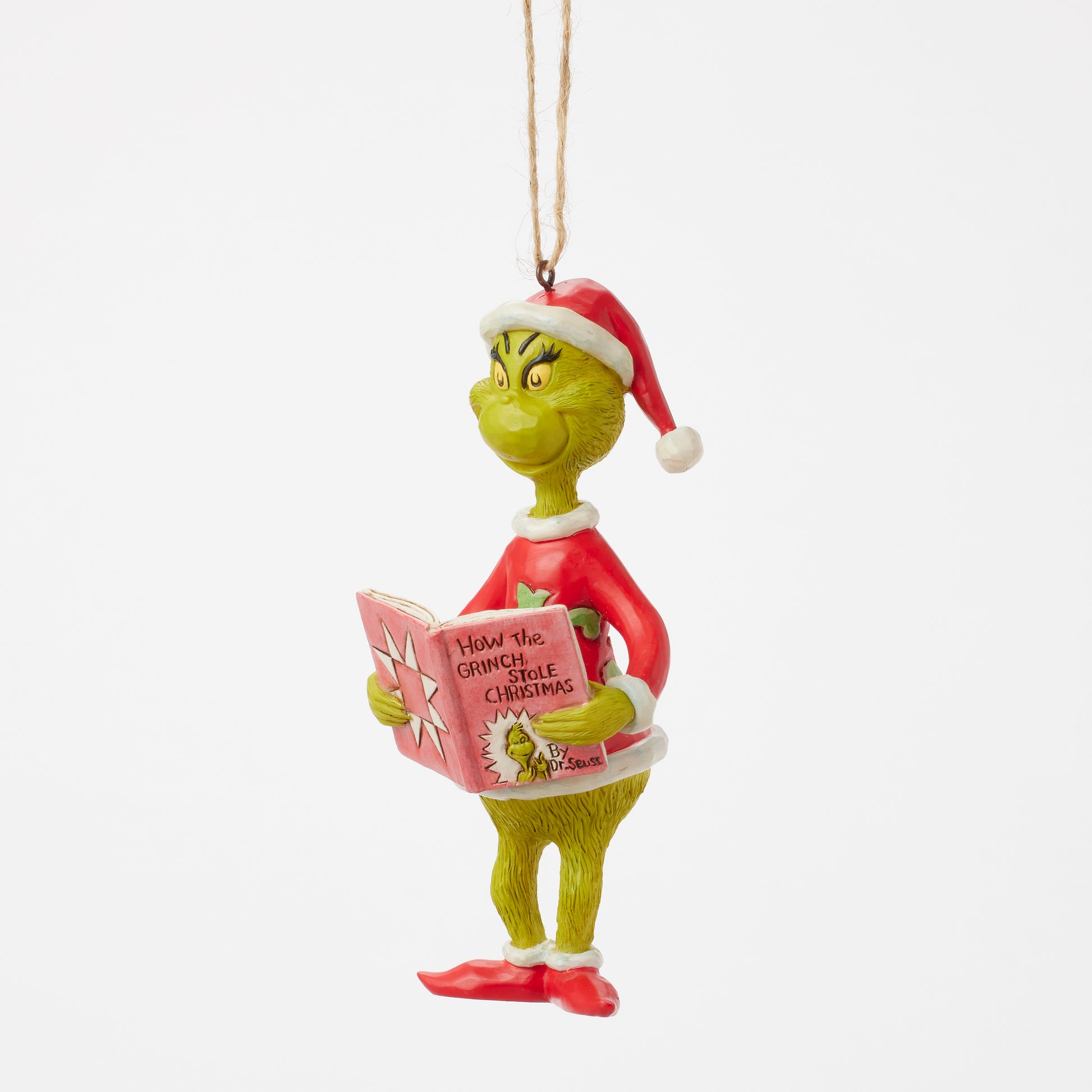 Jim Shore Grinch with Storybook Ornament