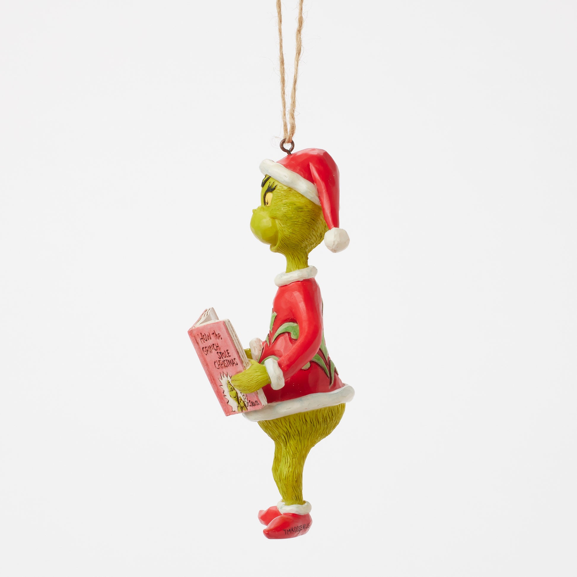 Jim Shore Grinch with Storybook Ornament