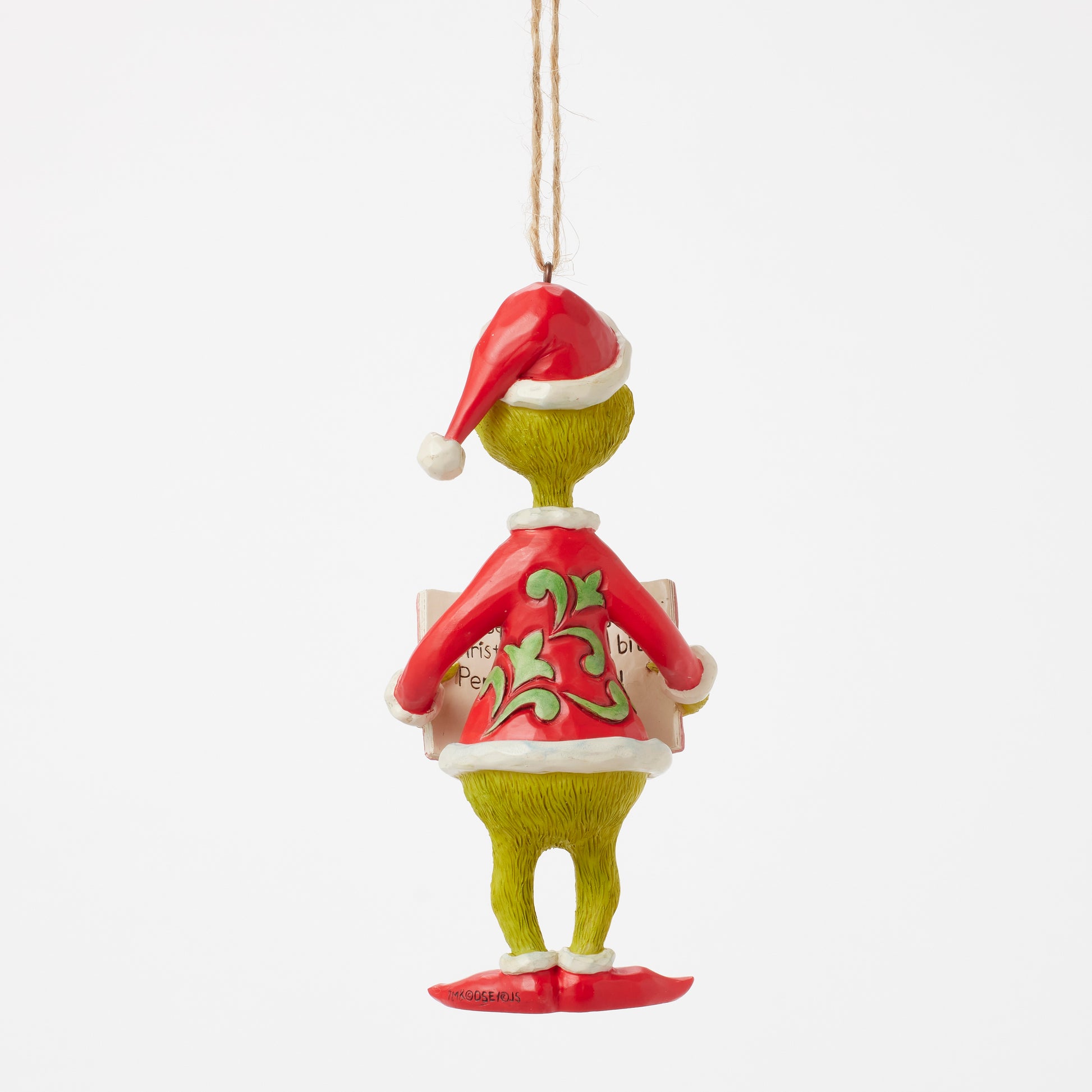 Jim Shore Grinch with Storybook Ornament