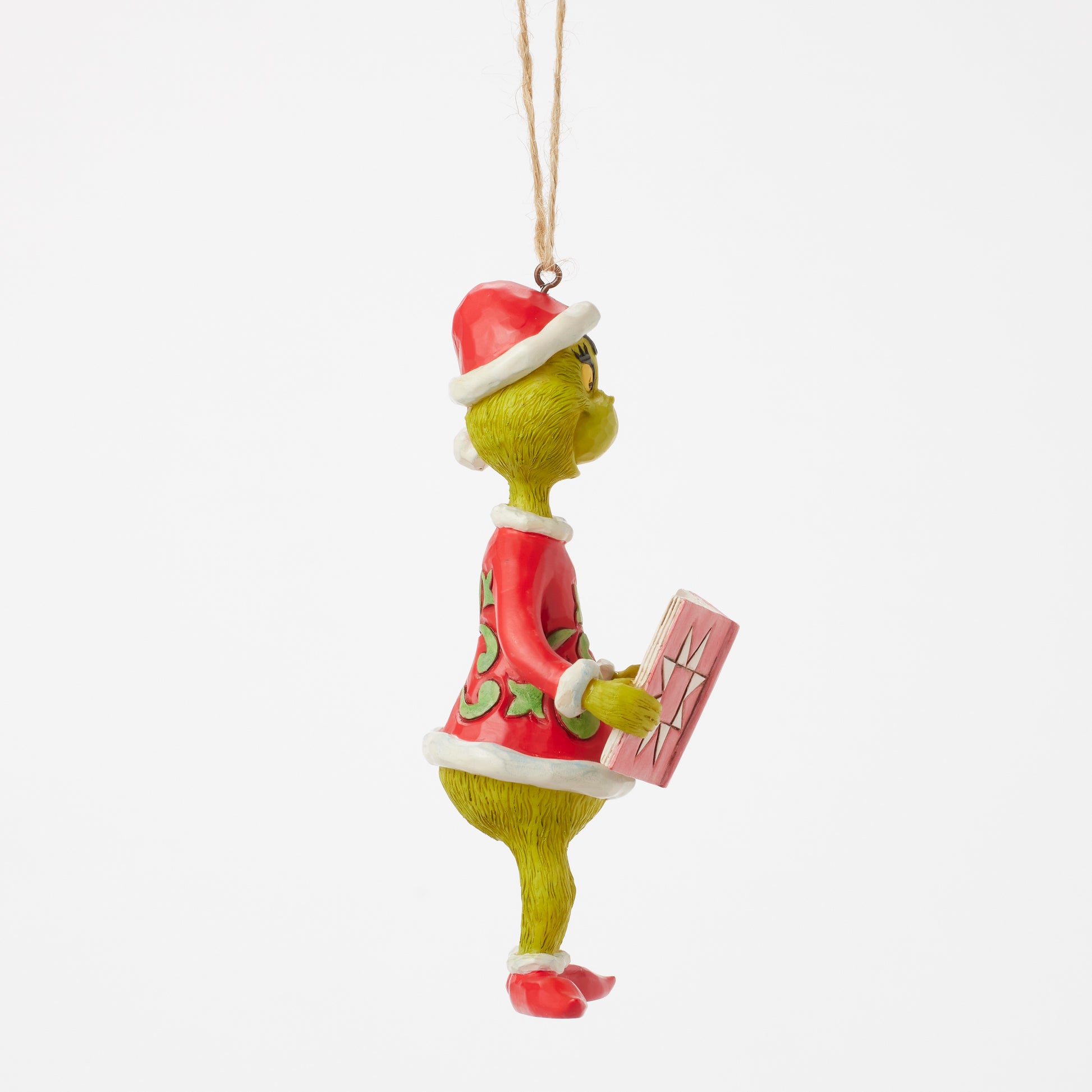 Jim Shore Grinch with Storybook Ornament