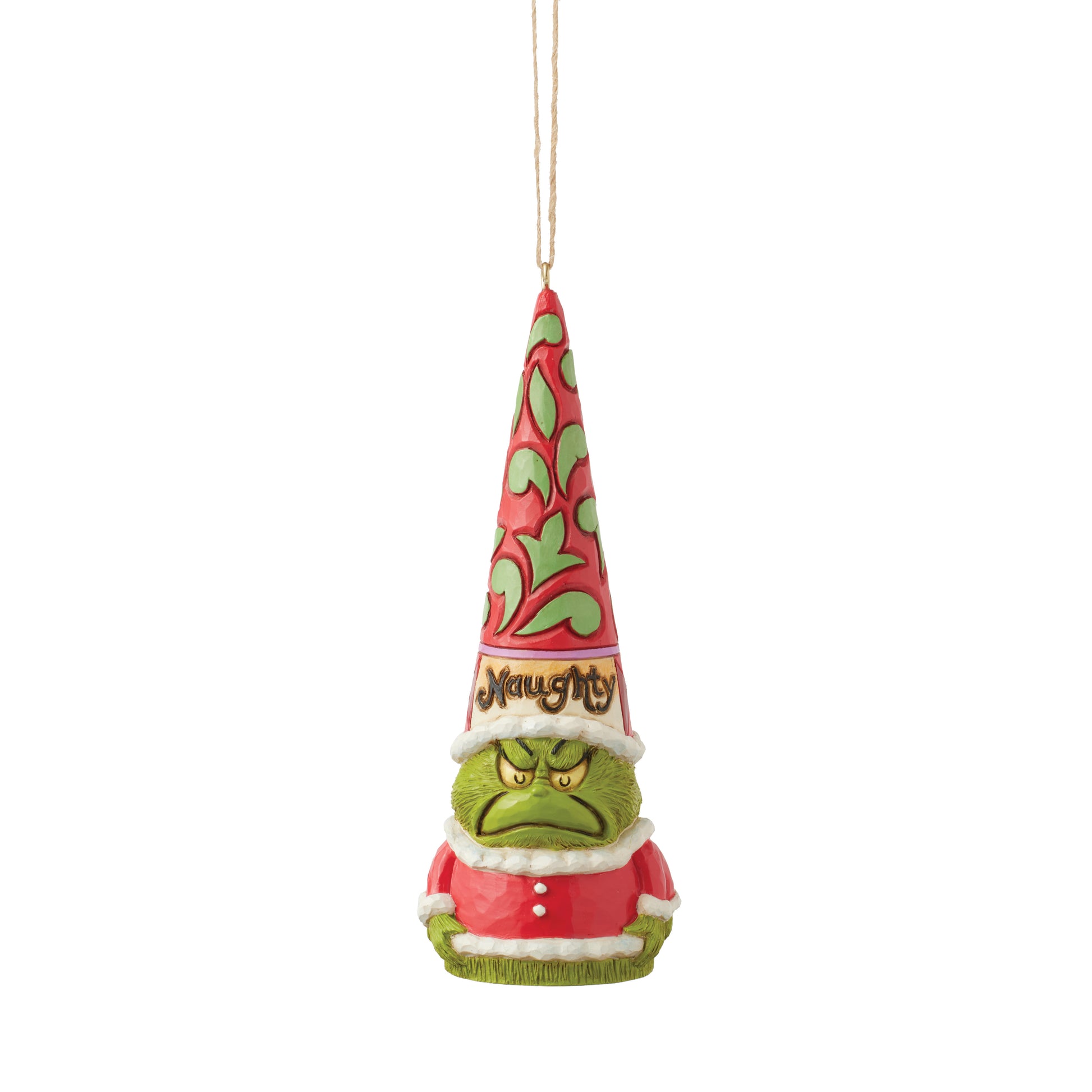 Jim Shore Grinch Gnome Naughty/ Nice Ornament