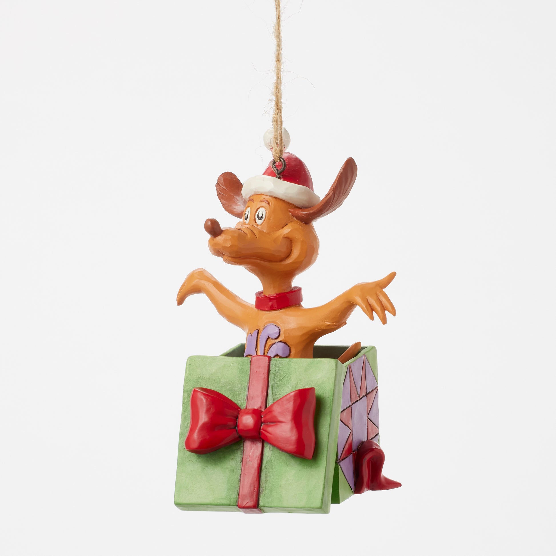 Jim Shore Grinch Ornament "Max in Present"
