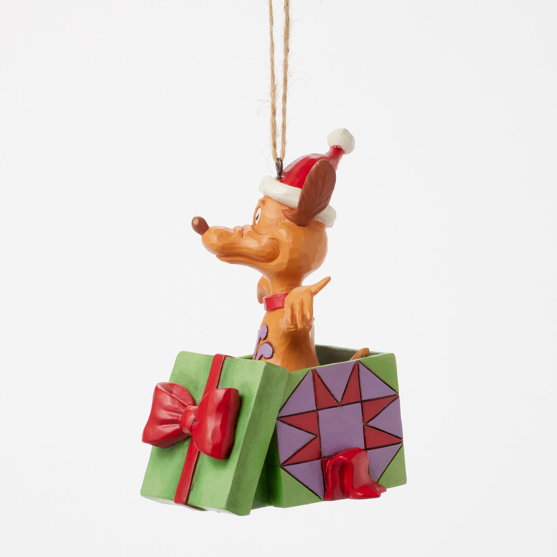 Jim Shore Grinch Ornament "Max in Present"