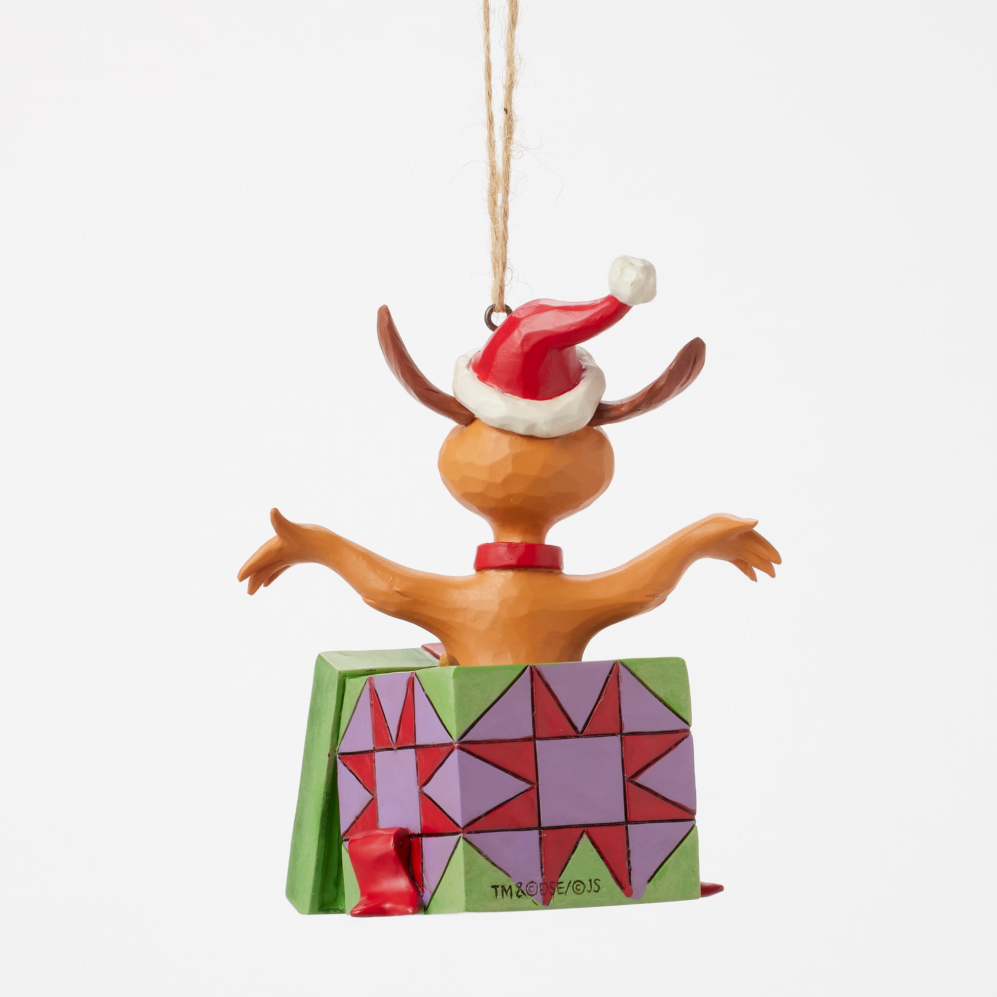 Jim Shore Grinch Ornament "Max in Present"