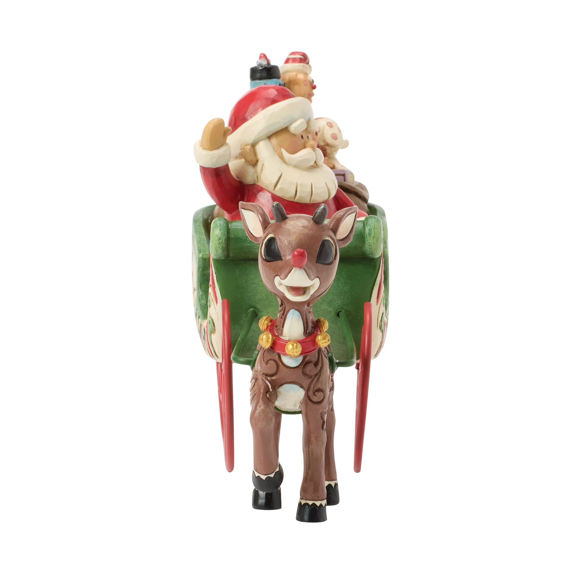 Rudolph Pulling Santa in Sleigh by Jim Shore