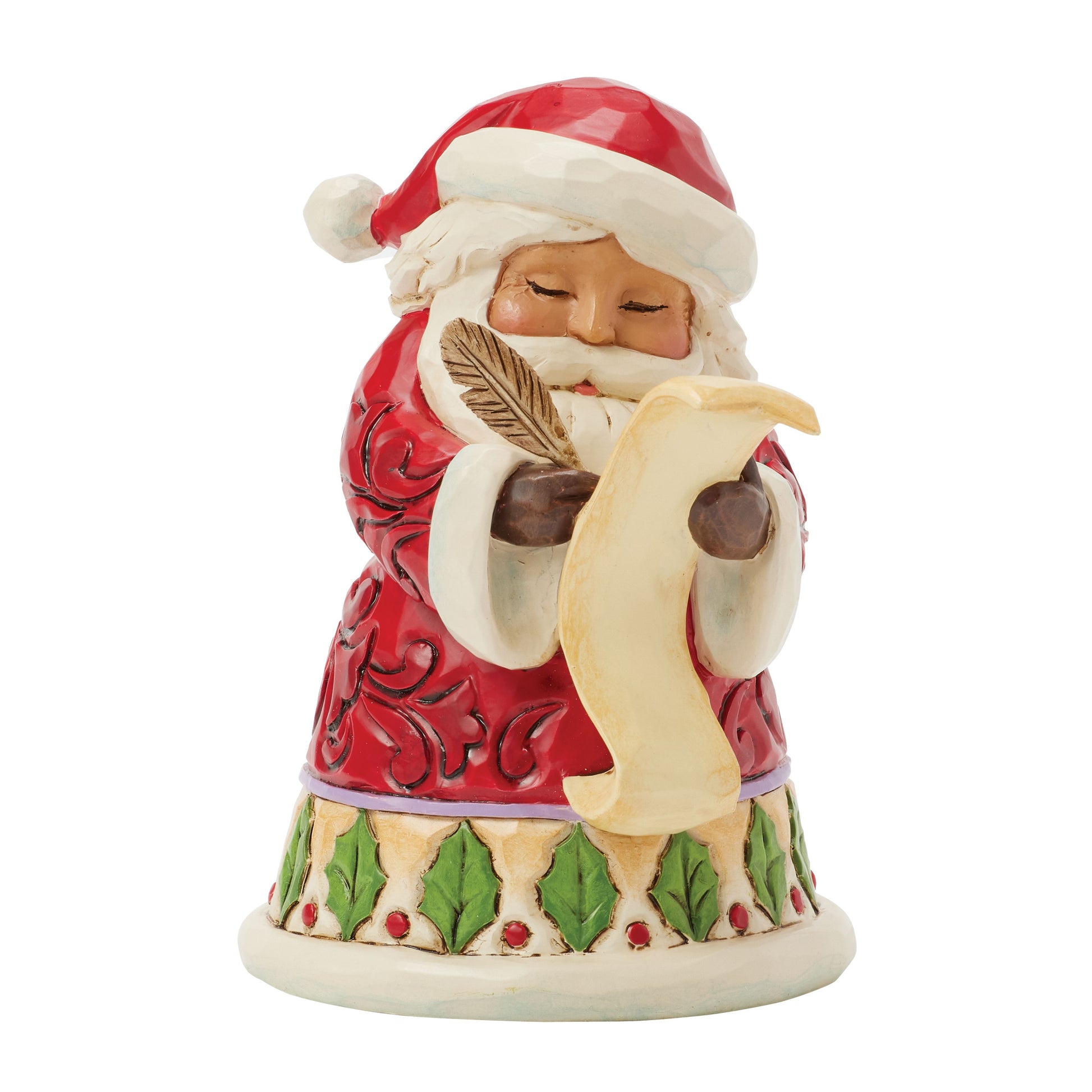 Jim Shore Santa With List Mini