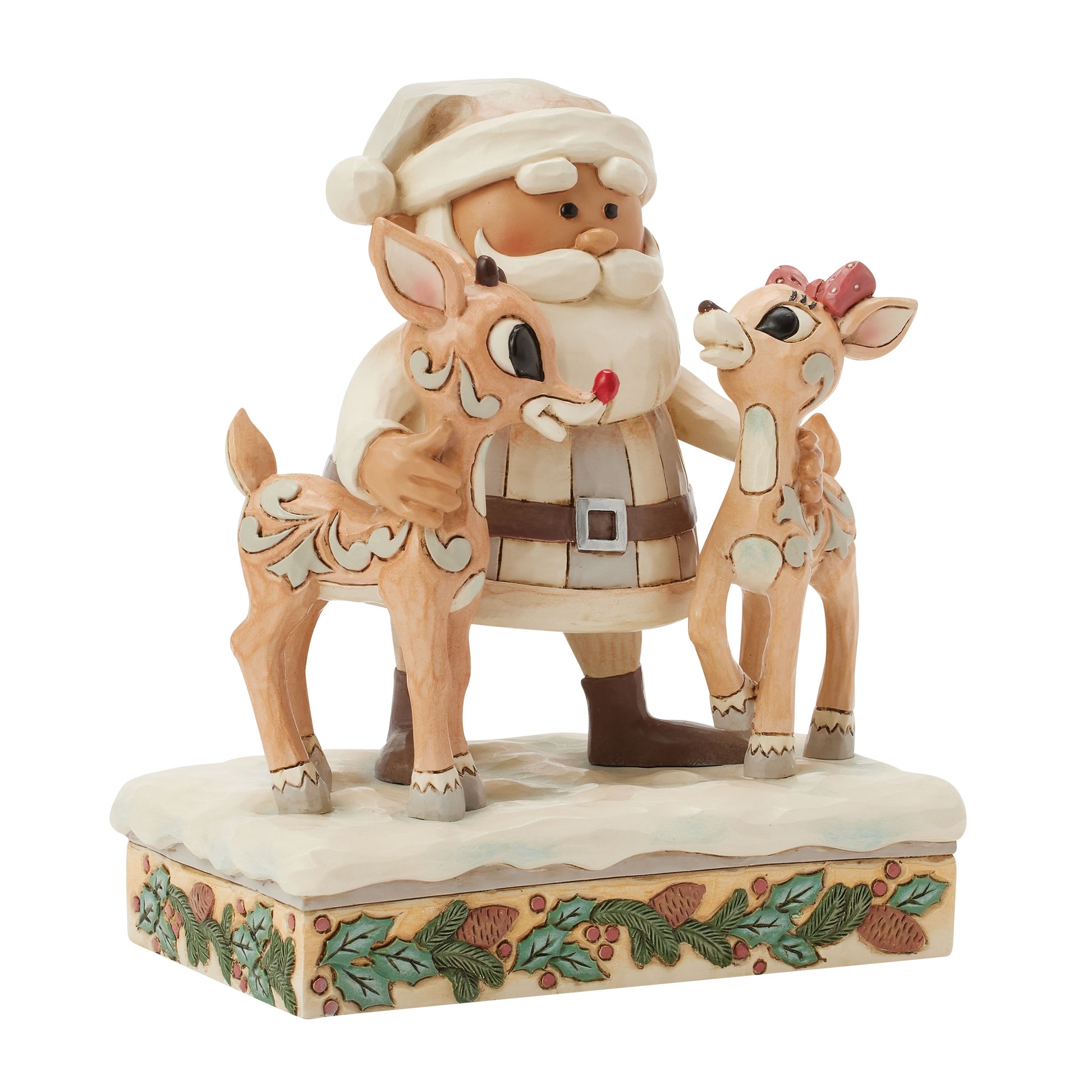 Woodland Santa with Rudolph and Clarice by Jim Shore