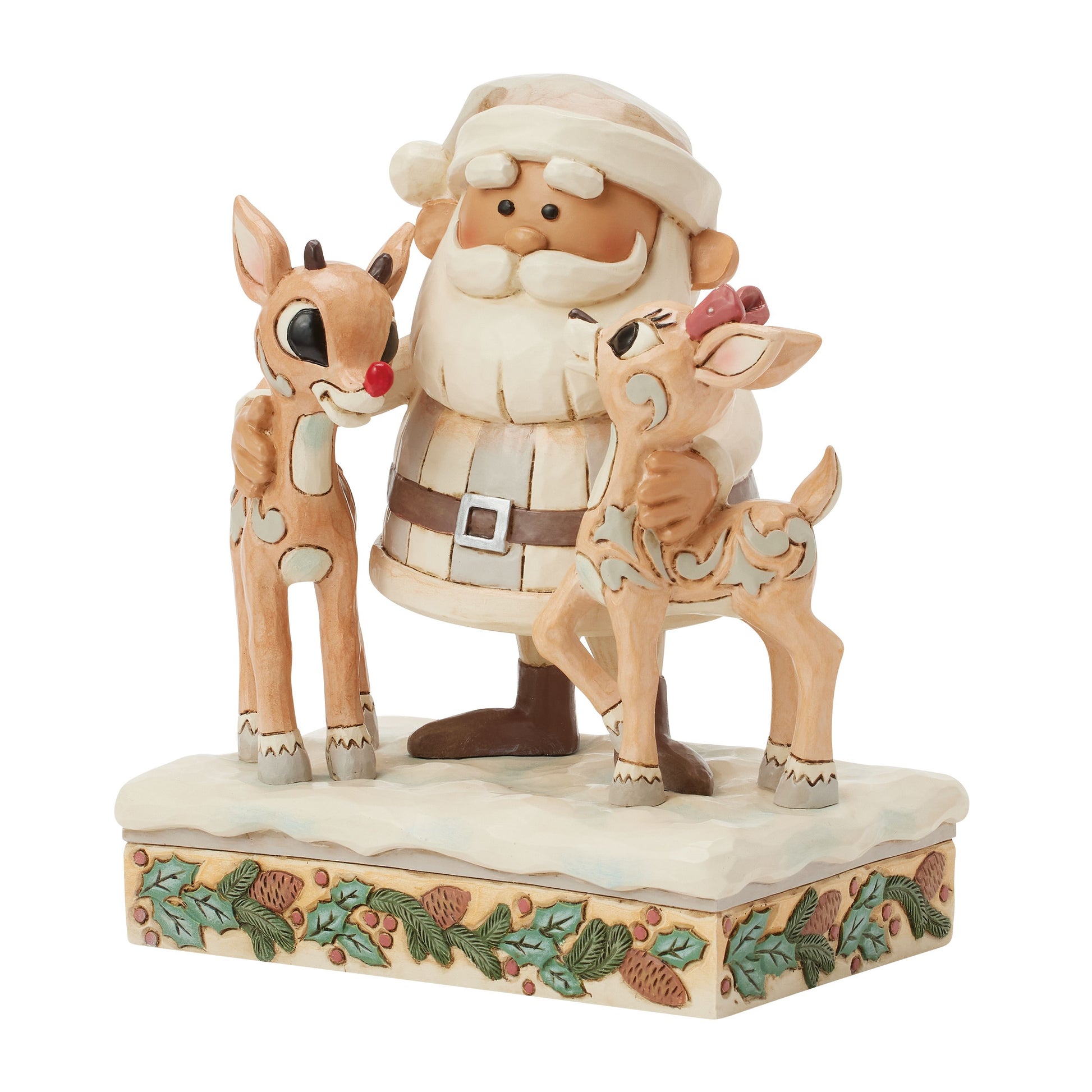 Woodland Santa with Rudolph and Clarice by Jim Shore