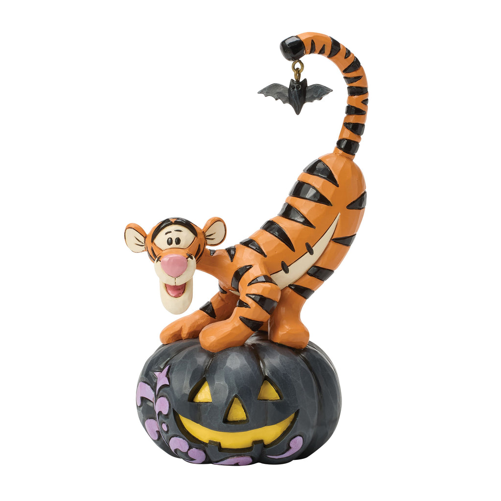 Disney Traditions Tigger on black Jack-o-Lantern - PREORDER