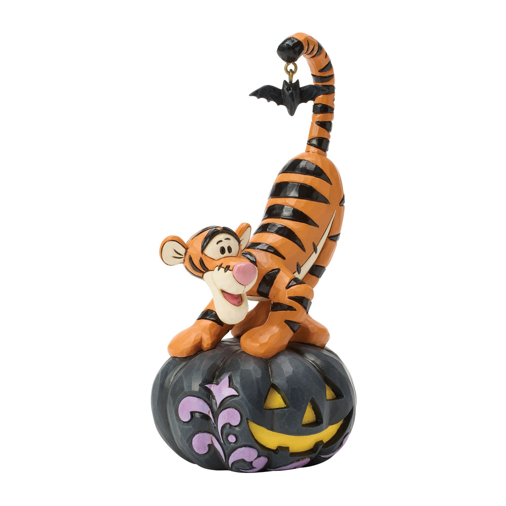 Disney Traditions Tigger on black Jack-o-Lantern - PREORDER