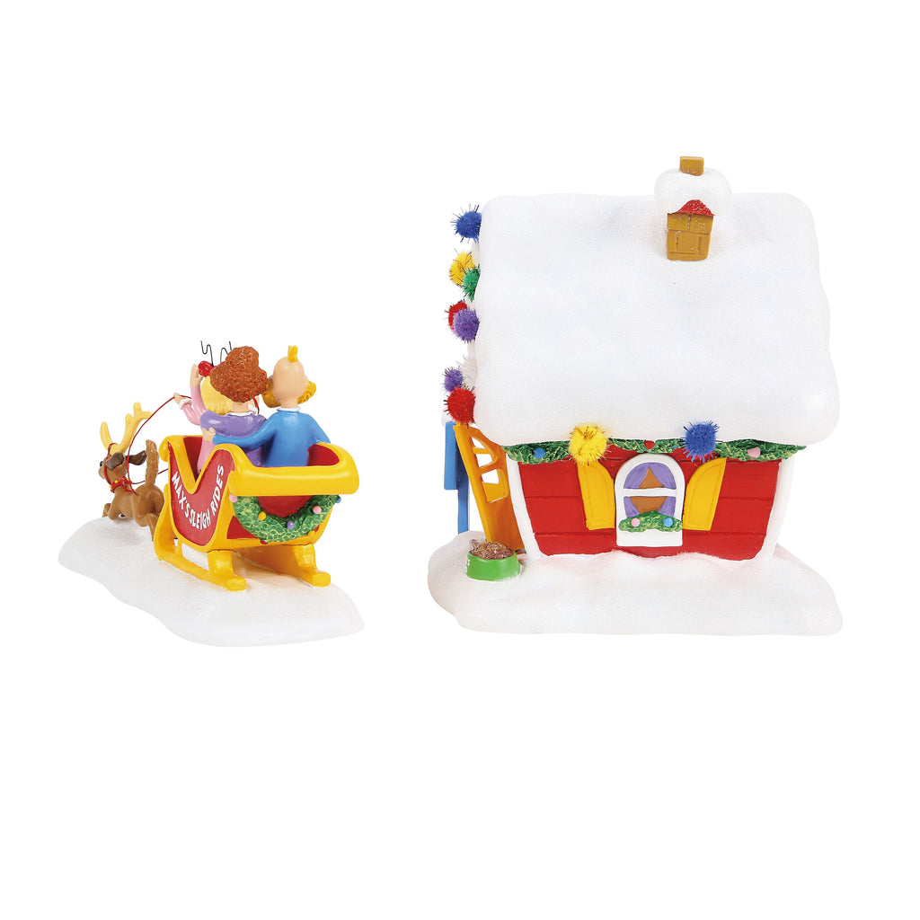 Grinch Village Max's Sleigh Rides - PREORDER