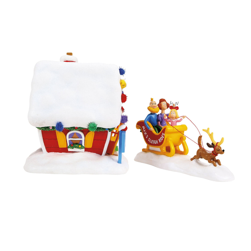 Grinch Village Max's Sleigh Rides - PREORDER