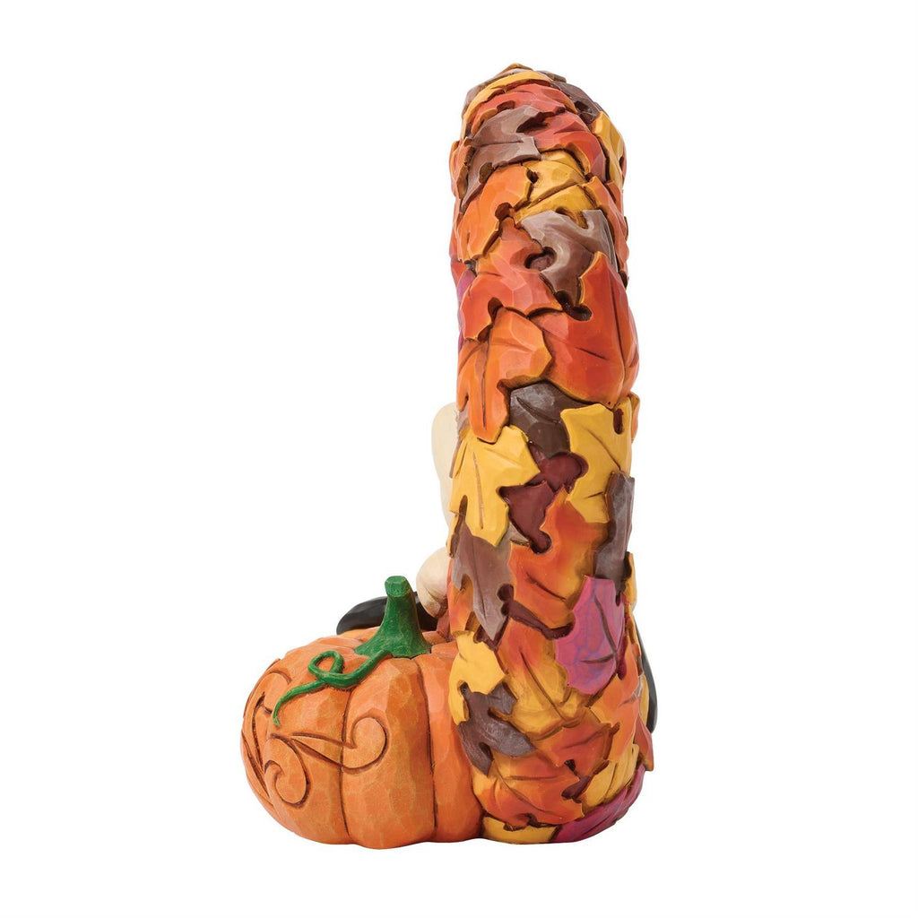 Jim Shore Snoopy on Fall Wreath