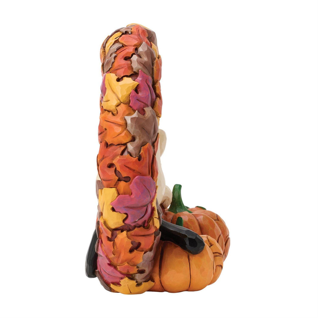 Jim Shore Snoopy on Fall Wreath