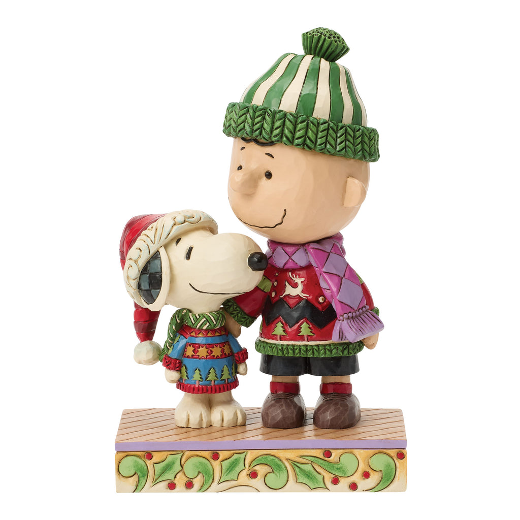 Jim Shore Snoopy & Charlie Xmas Sweaters
