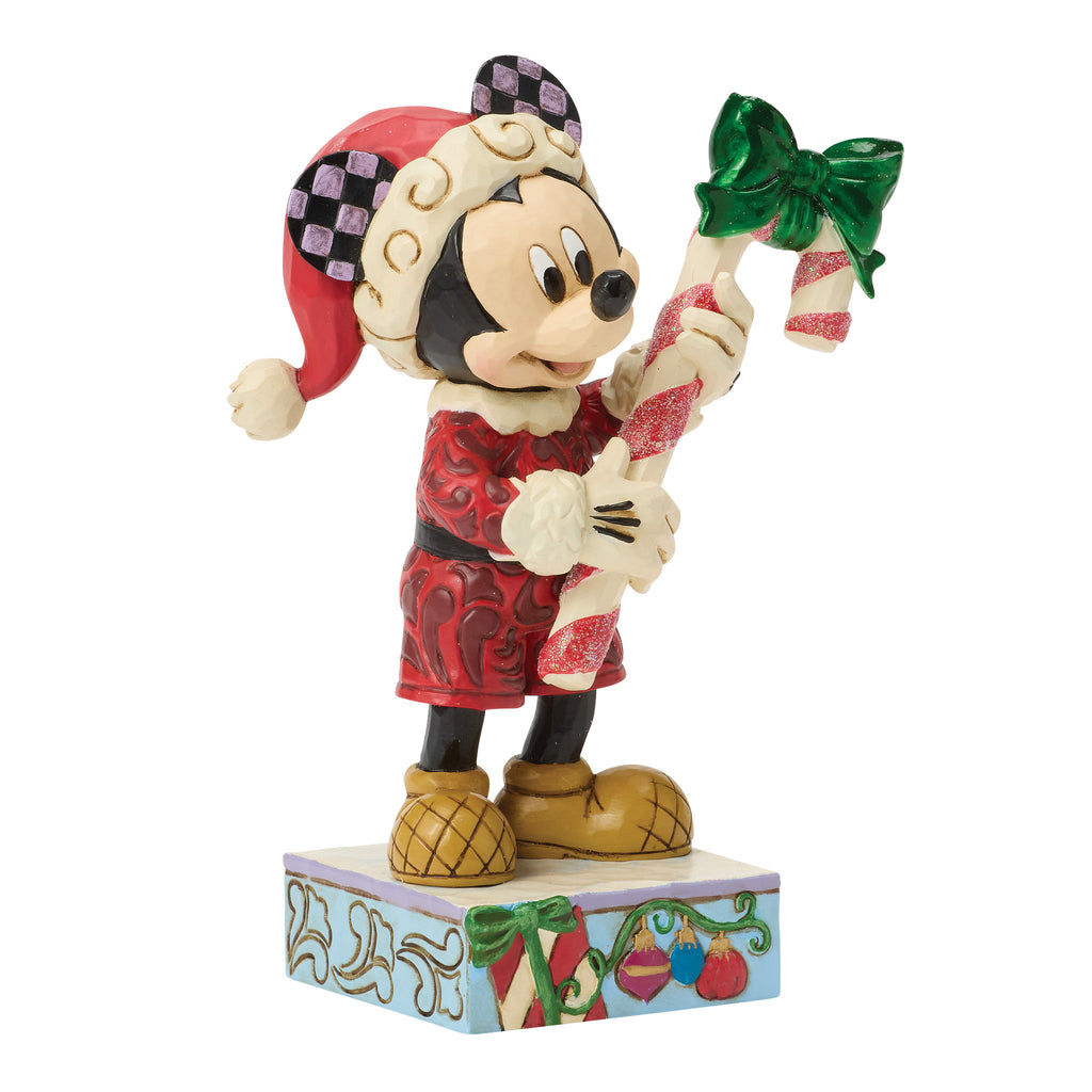 Disney Traditions Mickey with Candy Cane - PREORDER