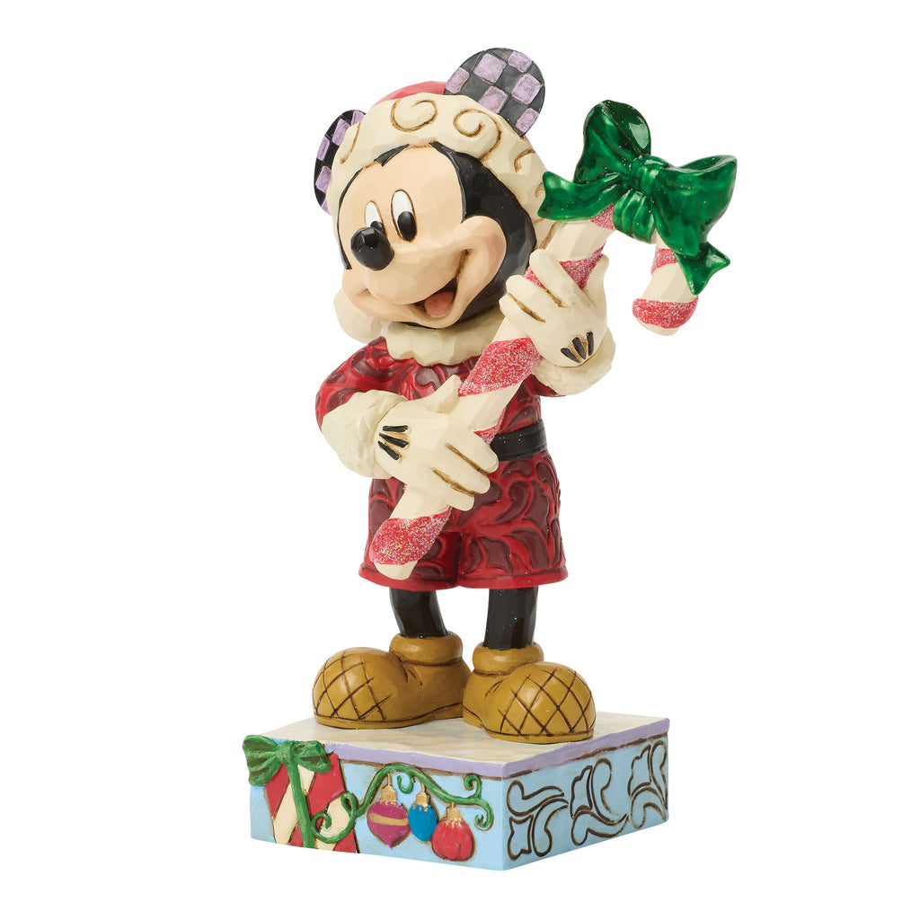 Disney Traditions Mickey with Candy Cane - PREORDER