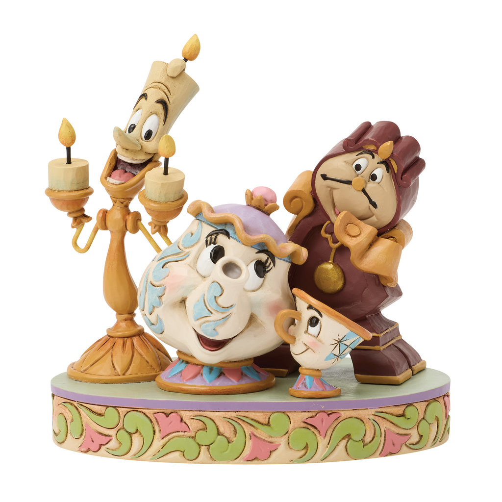 Disney Traditions Lumiere Mrs Potts Cogsworth - PREORDER