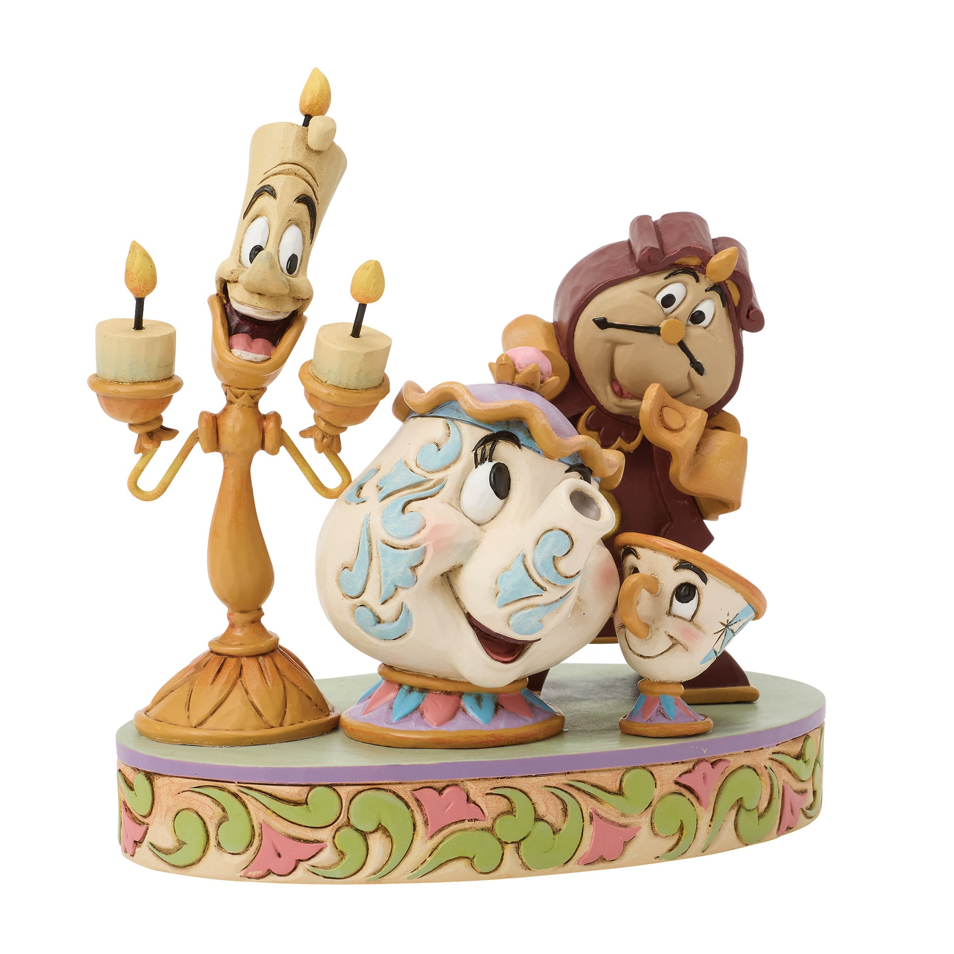 Disney Traditions Lumiere Mrs Potts Cogsworth - PREORDER