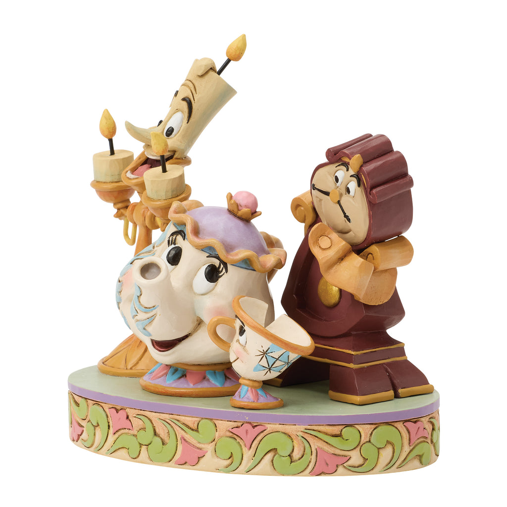 Disney Traditions Lumiere Mrs Potts Cogsworth - PREORDER