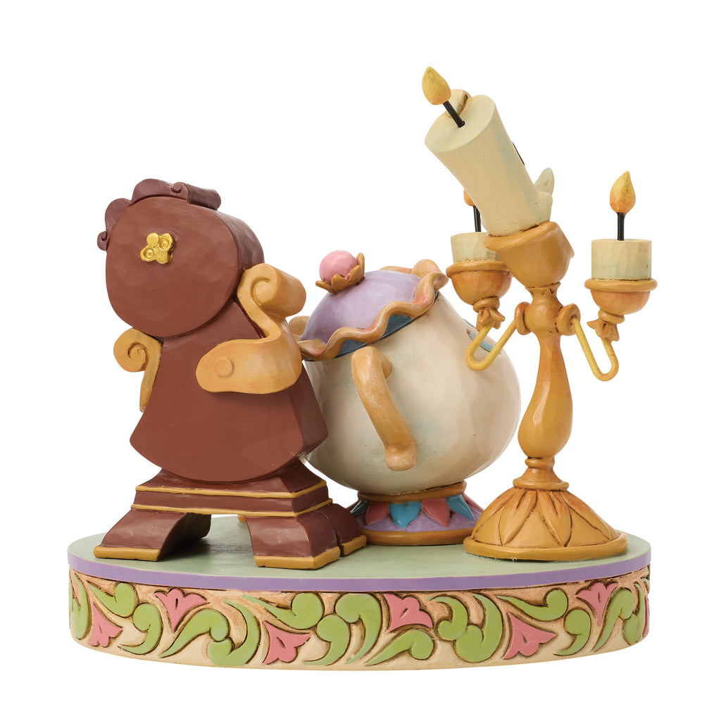 Disney Traditions Lumiere Mrs Potts Cogsworth - PREORDER