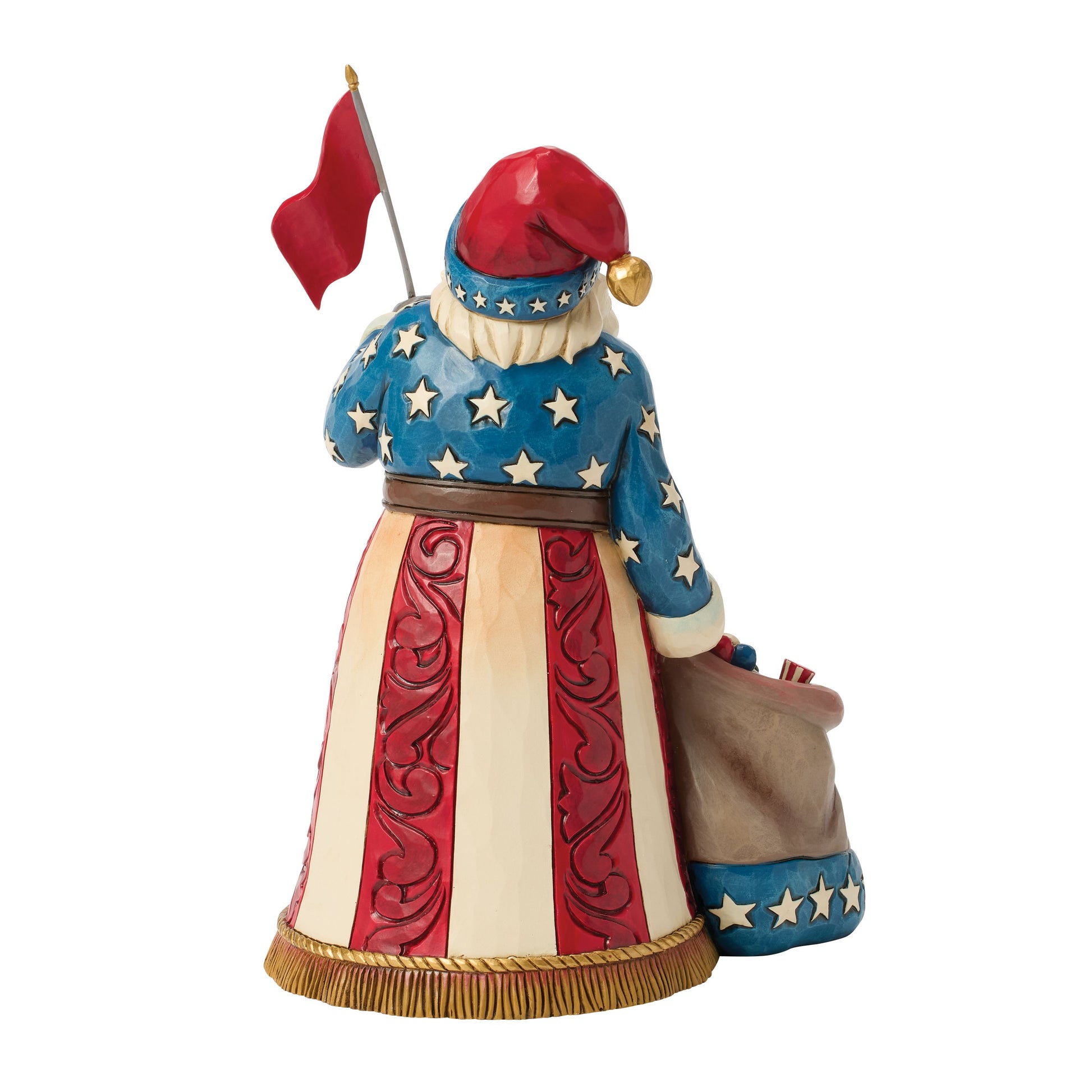 Jim Shore 250th Patriotic Santa w/ Flag Fig
