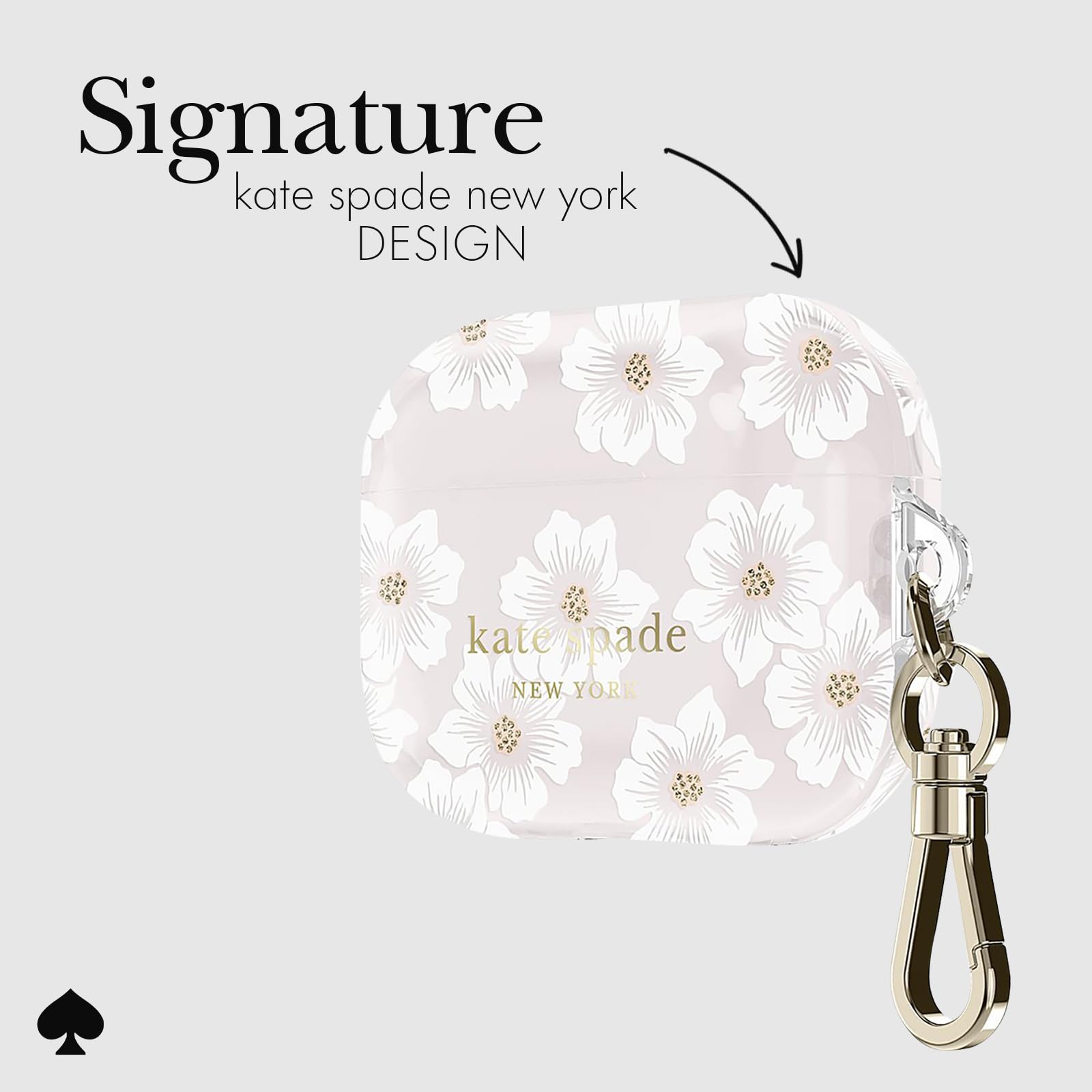 Kate Spade AirPods Pro Protective Case with Keychain Ring